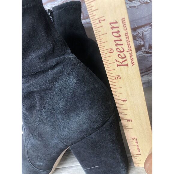 Loeffler Randall Isla Black Suede Leather Ankle Booties Boots Women 7B US/38EU - Picture 10 of 16